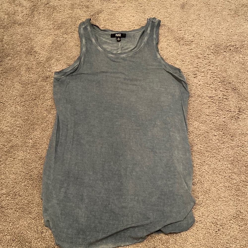 Paige blue sleeveless top. Super soft! Worn maybe once.